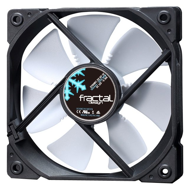 Вентилятор Fractal Design Dynamic X2 GP-12 white [FD-FAN-DYN-X2-GP12-WT] (120x120, 1200 RPM, 19.4dBA, 3-pin)