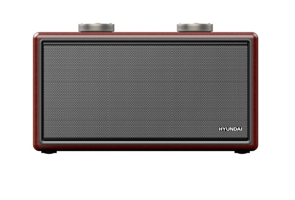 Минисистема Hyundai H-MC360 коричневый/серебристый 40Вт FM USB BT SD/MMC