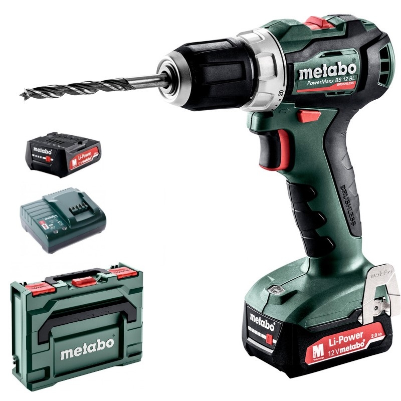 Metabo PowerMaxx BS 12 BL Акк.др-шпв.2х2.0 LiIon,кейс