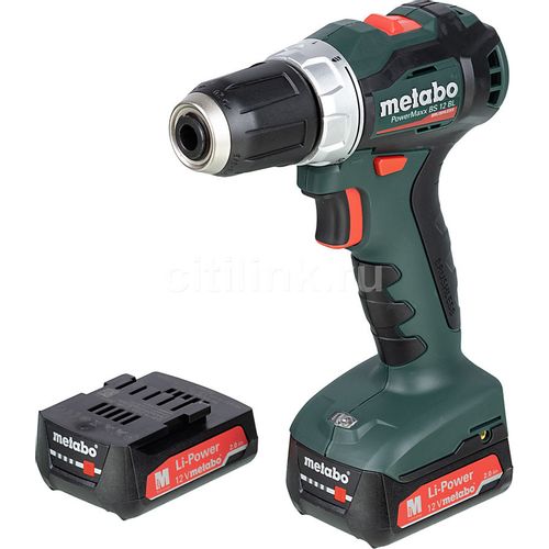 Metabo PowerMaxx BS 12 BL Акк.др-шпв.2х2.0 LiIon,кейс