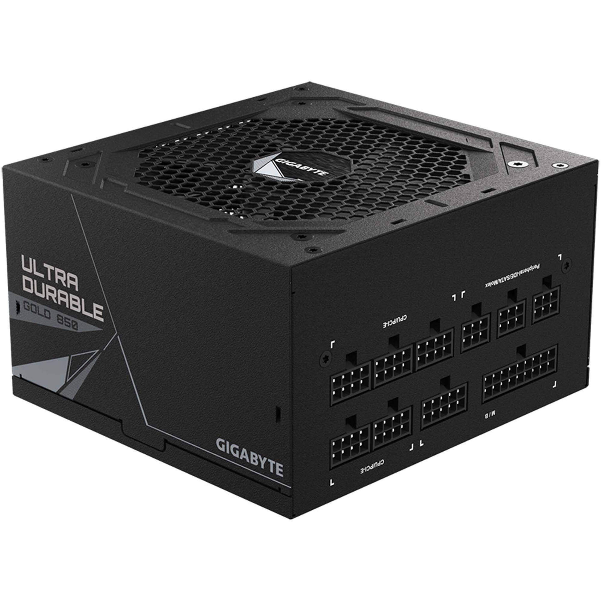 Блок питания GIGABYTE UD850GM 850 Вт [80+ Gold, ATX vATX 12V 2.31, EPS 12V 2.92, APFC, FM, 120 x 120 мм fan, 4+4 pin x2 CPU, 6+2 pin x4 PCI-E, 8 SATA]