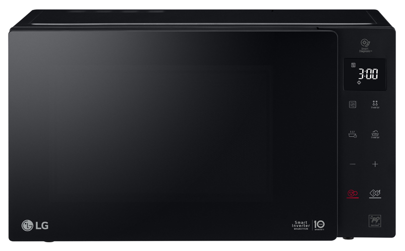Микроволновая печь LG MW25R35GIS черный [25 л, 1000 Вт, переключатели - поворотный механизм, дисплей]