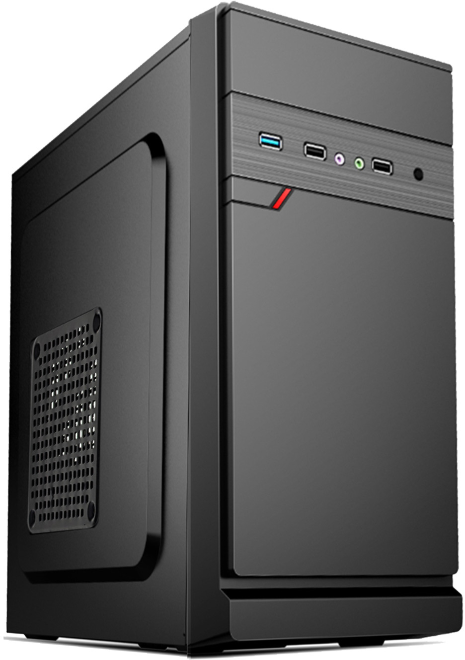 Корпус Minitower ExeGate BAA-106 Black, mATX, <без БП>, 2*USB, Audio