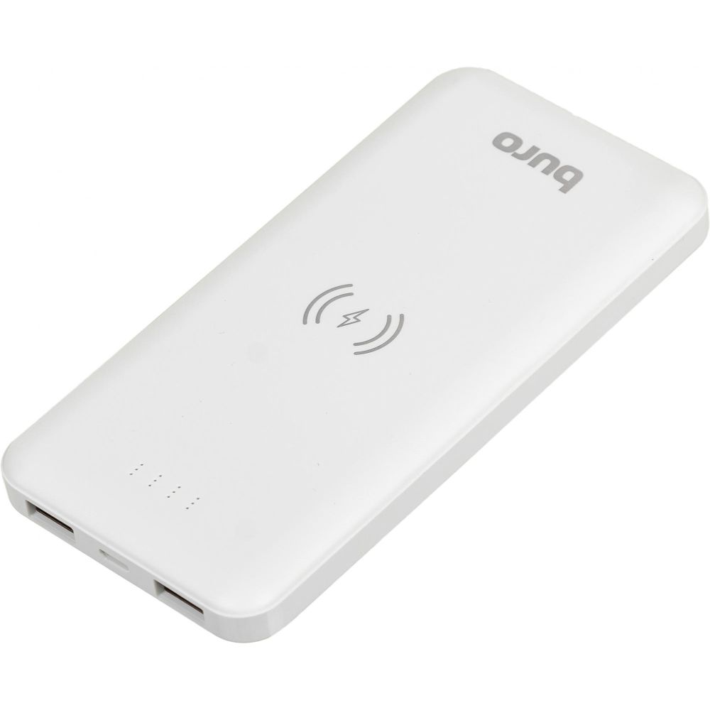 Портативный аккумулятор Buro BPW10E белый [10000 мА*ч, 5 В, USB, индикация заряда]