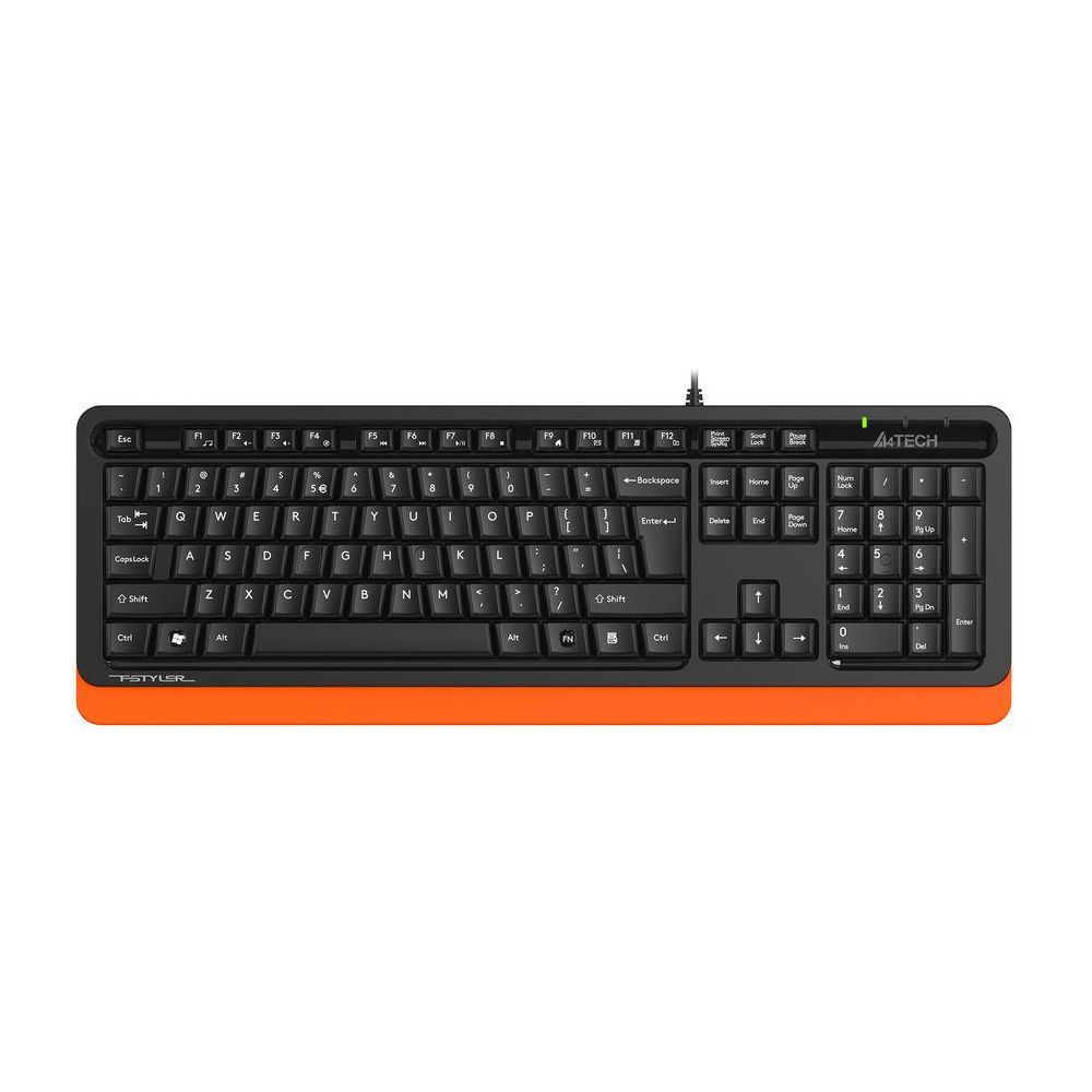 Клавиатура проводная A4Tech Fstyler FKS10 черный/оранжевый [USB]