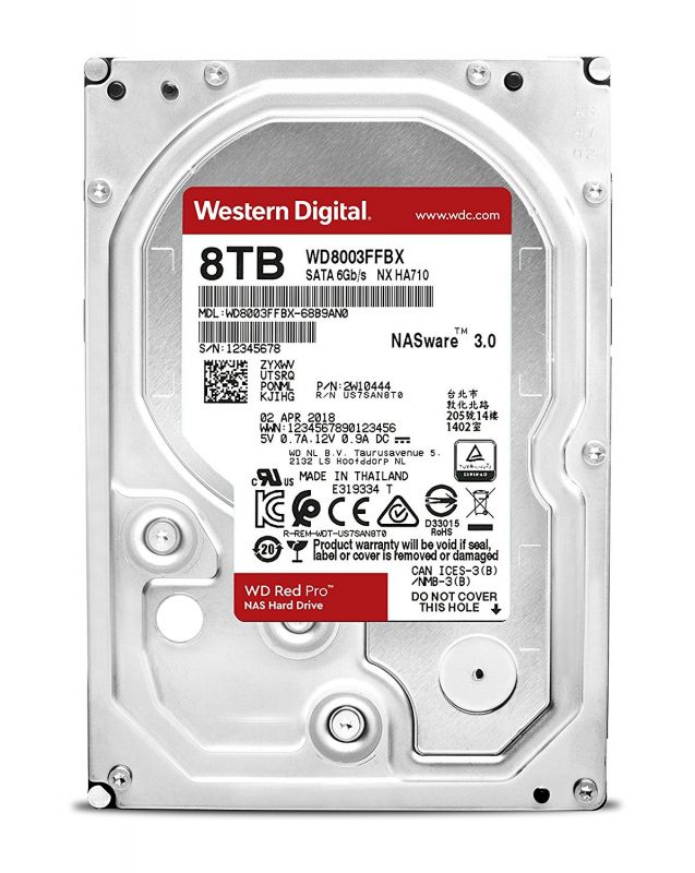 Жесткий диск Western Digital Red Pro 8TB SATA-III (WD8003FFBX)