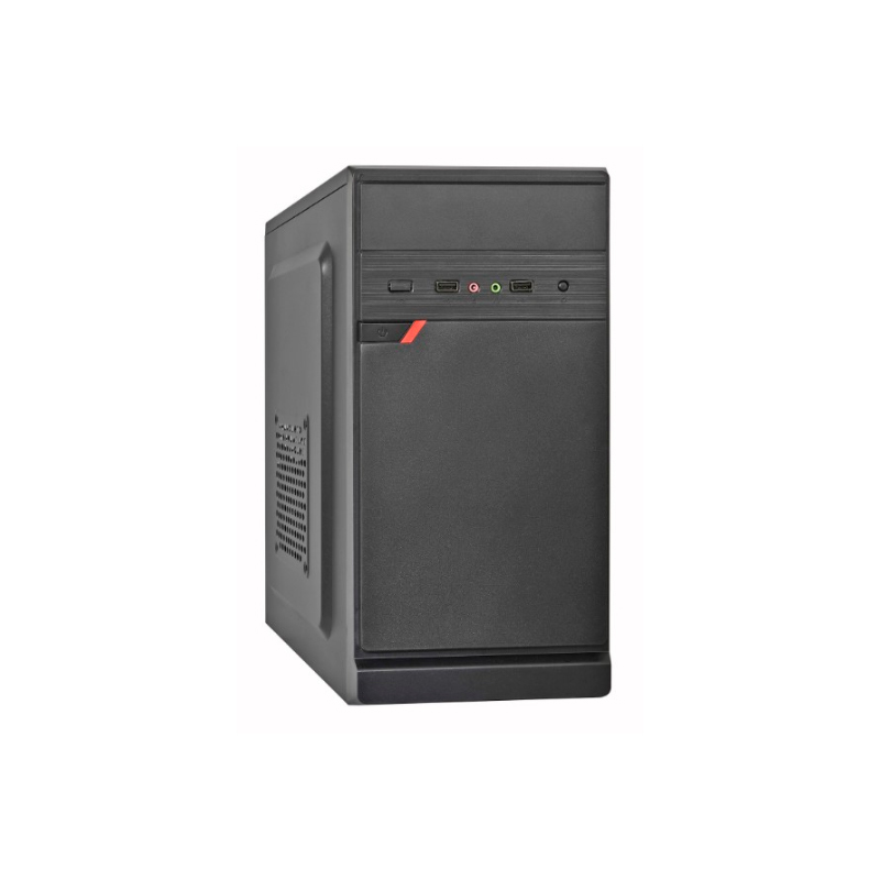 Корпус Minitower ExeGate BAA-106 Black, mATX, <AAA400, 80mm>, 2*USB, Audio