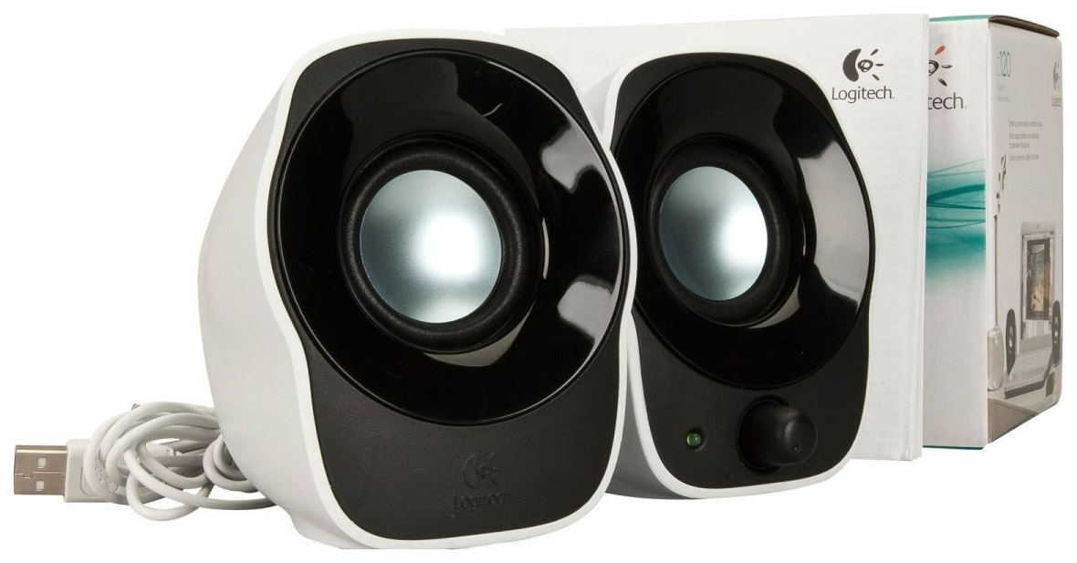 Колонки 2.0 Logitech Z120 [сателлиты 2 х 1Вт, USB] 980-000513 Black White