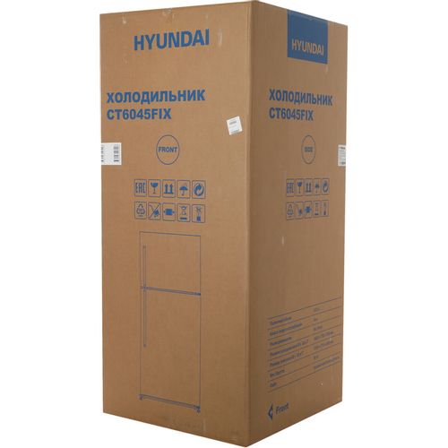 Холодильник Hyundai CT6045FIX нержавеющая сталь (двухкамерный)