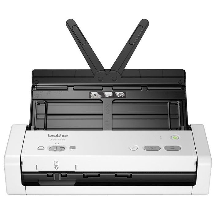 Документ-сканер Brother ADS-1200, A4, 25 стр/мин, 1200 dpi, DADF20, USB3.0, Nuance Power PDF