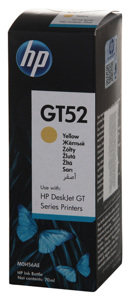 Чернила HP GT 52 Желтый M0H56AE