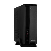 Корпус MiniITX ExeGate MI-207 Black, miniITX/mATX, <без БП>, 2*USB, Audio