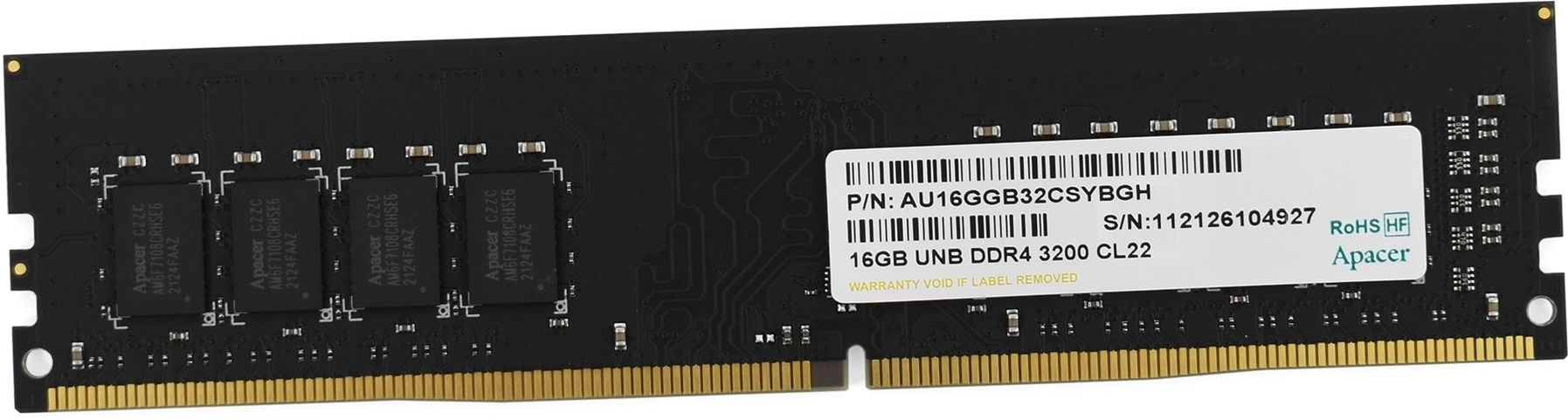 Оперативная память 16Gb DDR4 3200MHz Apacer (EL.16G21.GSH)