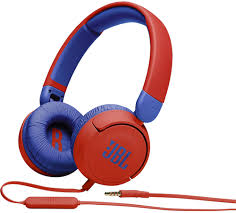 Наушники JBL JR310 [накладные, закрытые, 20-20000 Гц, микр.,каб. 1,2м, разъем 3.5мм, красные]
