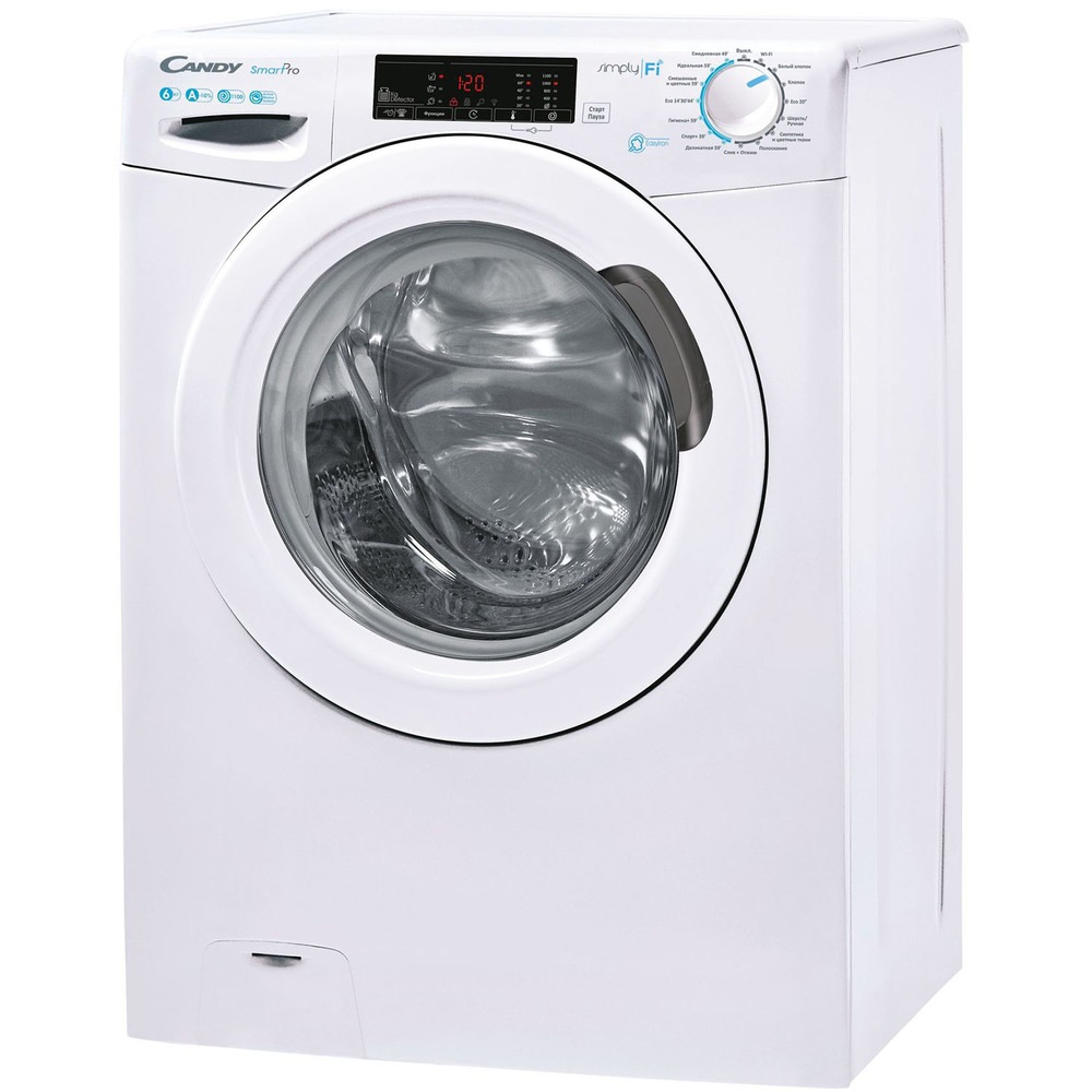 Стиральная машина Candy Smart Pro CSO4 116T1/2-07 класс: A-10% загр.фронтальная макс.:6кг белый