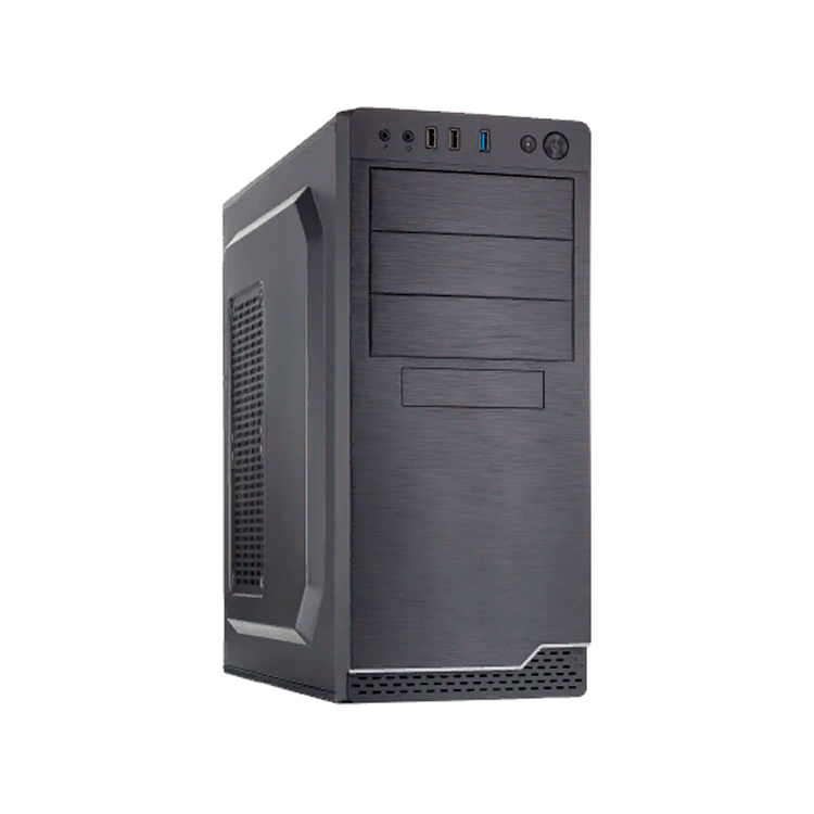 Корпус Mid-Tower Foxline FL-816 черный [БП 450 Вт] [FL-816-FZ450R-U31]