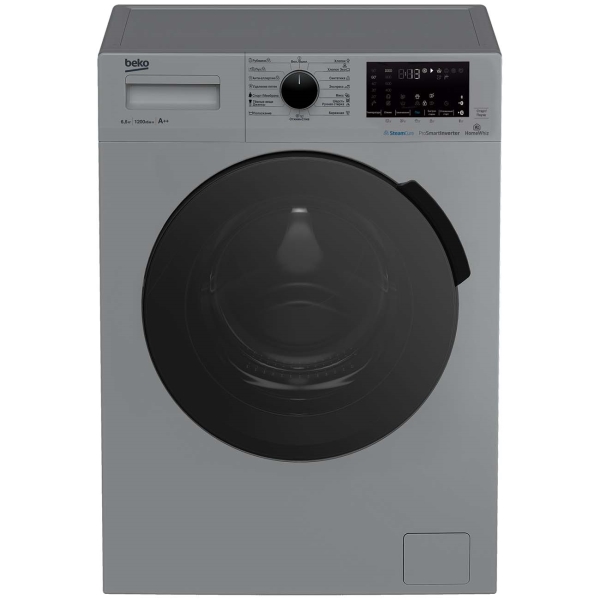Стиральная машина Beko WSPE6H616S класс: A загр.фронтальная макс.:6.5кг серебристый