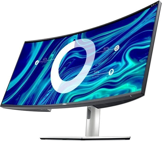 Монитор 34" Dell U3421WE (3421-9558) черно-серебристый
