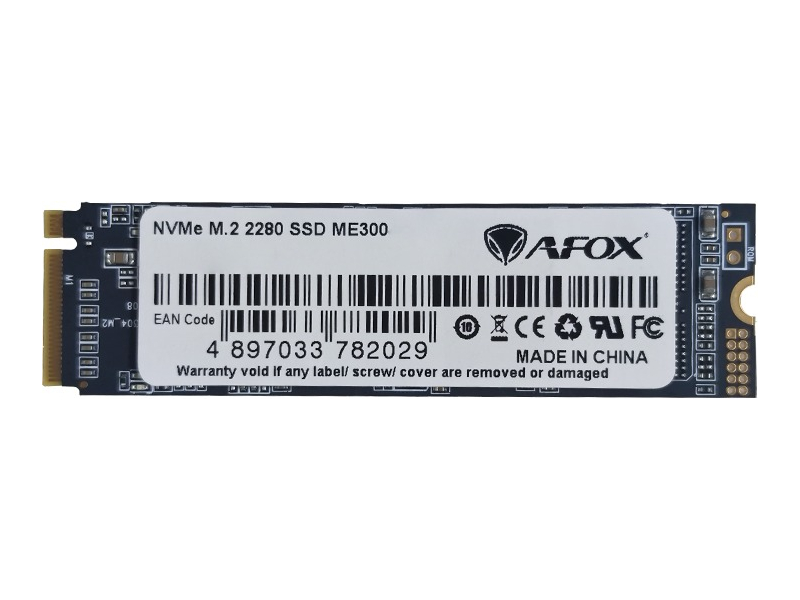 256 ГБ SSD M.2 накопитель AFOX ME300 [PCI-E 3.x x4, чтение - 2000 Мбайт/сек, запись - 1400 Мбайт/сек, NVM Express]