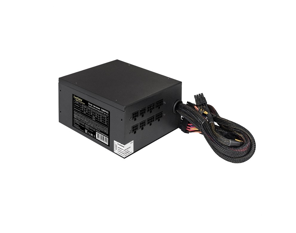 Блок питания ExeGate Gaming Standard 1000PGS 1000 Вт [ATX vATX 12V 2.3, APFC, SM, 140x140][EX285976