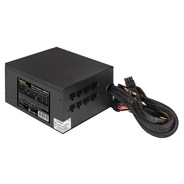Блок питания ExeGate Gaming Standard 1000PGS 1000 Вт [ATX vATX 12V 2.3, APFC, SM, 140x140][EX285976