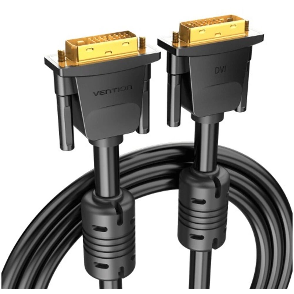 Кабель Vention DVI-I Dual link 24+5M/VGA 15M с ферритовым фильтром - 3м.
