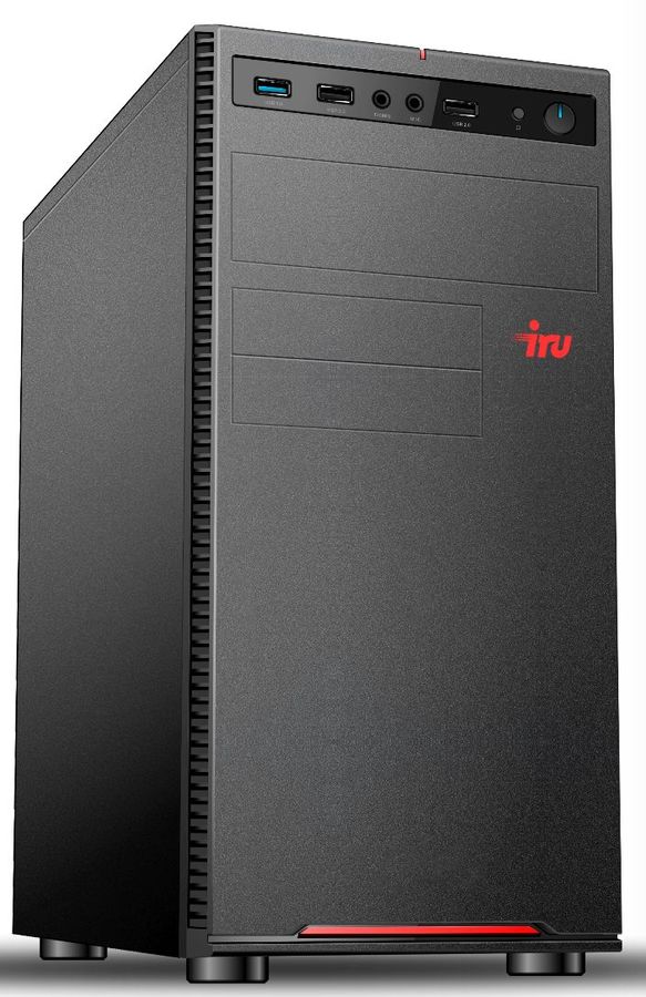 ПК IRU Home 320A3SE MT A6 9500 (3.5) 4Gb SSD120Gb R5 Free DOS GbitEth 400W черный