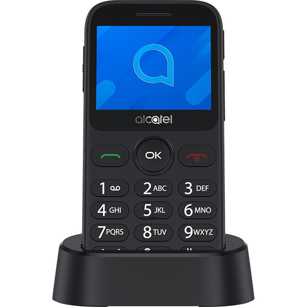 Сотовый телефон Alcatel 2020X серый [2.4", TN, 320x240, 0.3 Мп, BT, FM, micro SD, 350 мА*ч]