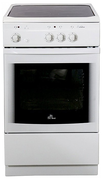 Плита Электрическая De Luxe 506003.04эс белый стеклокерамика