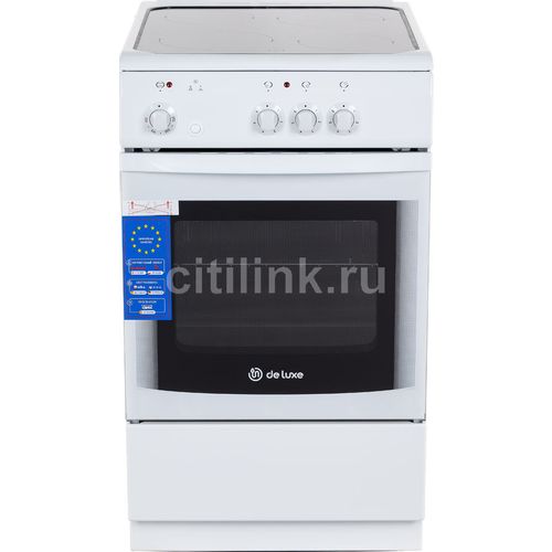 Плита Электрическая De Luxe 506003.04эс белый стеклокерамика