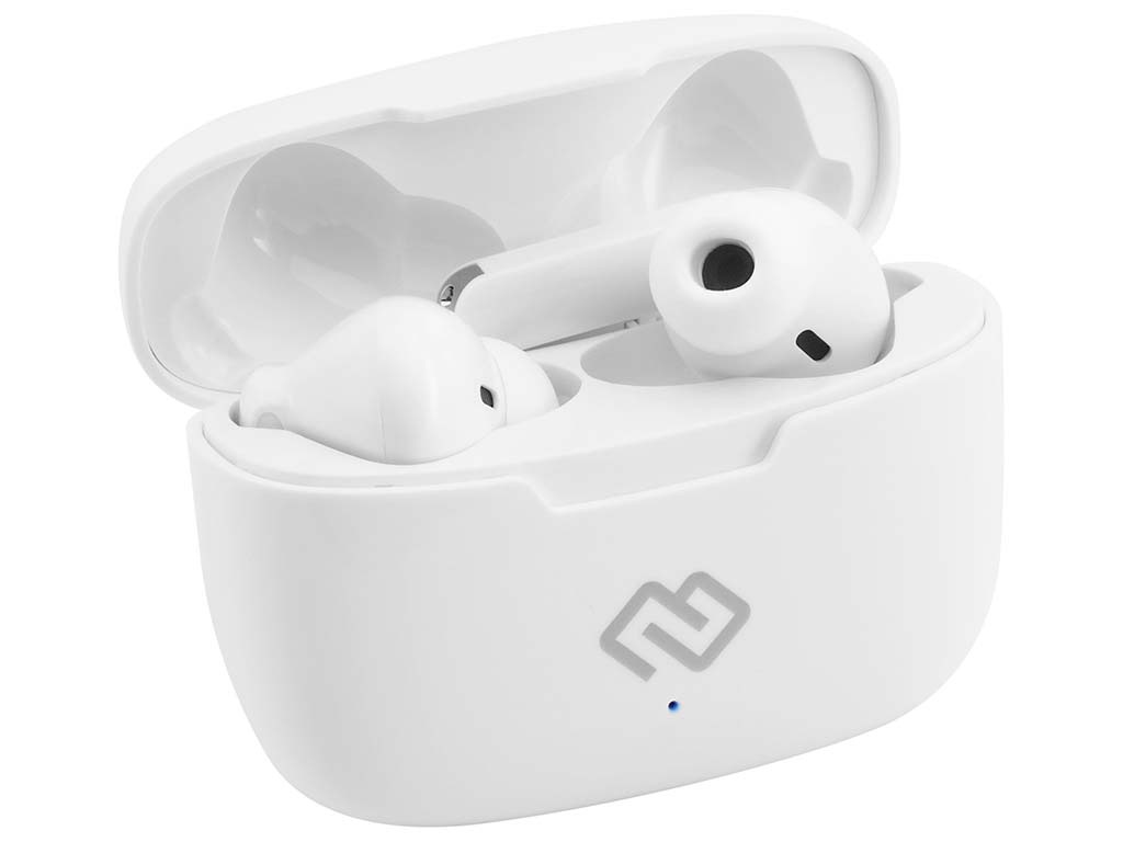 TWS гарнитура Digma TWS-19 [Внутриканальные с ножкой, Bluetooth 5.1, белые]