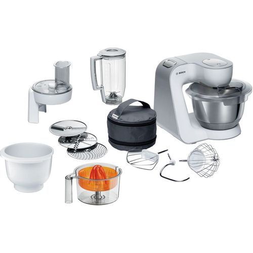 Кухонная машина Bosch MUM58243 планетар.вращ. 1000Вт серый/белый