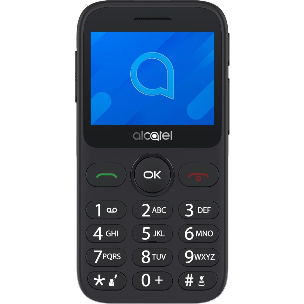 Сотовый телефон Alcatel 2020X серебристый [2.4", TN, 320x240, 0.3 Мп, BT, FM, micro SD, 350 мА*ч]