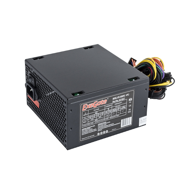 Блок питания 450W ExeGate 450NPXE(+PFC), ATX, black, 12cm fan, 24p+4pi, 6/8p PCI-E, 3*SATA,2*IDE,FDD