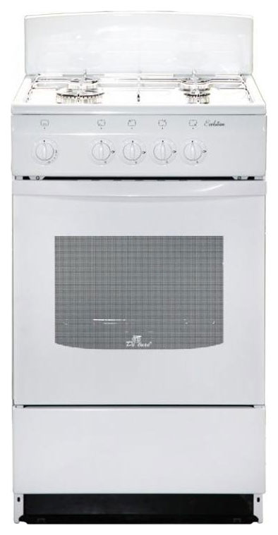 Плита Газовая De Luxe 5040.45г (щ)-001 белый реш.сталь