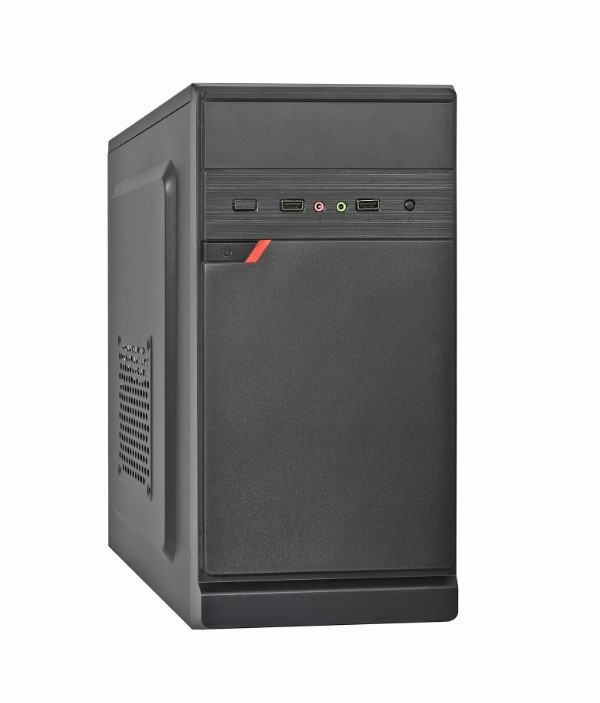 Корпус Minitower ExeGate BAA-106 Black, mATX, <AAA450, 80mm>, 2*USB, Audio