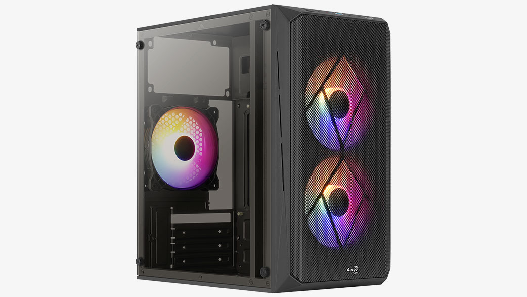 Корпус Mini-Tower AeroCool CS-107 черный