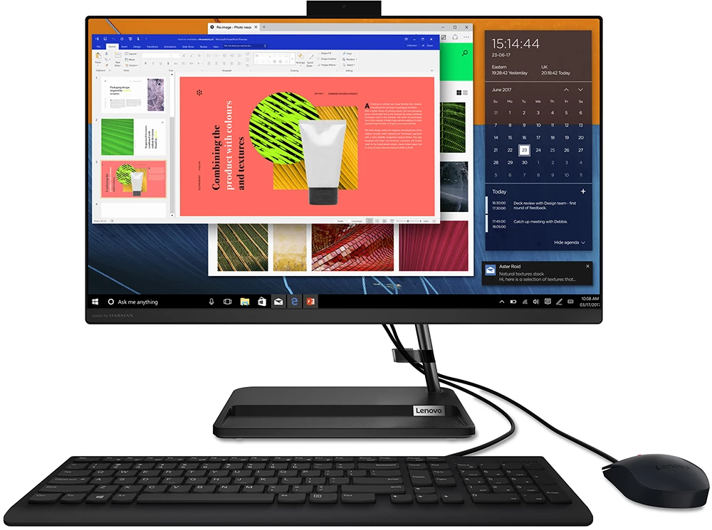 Моноблок Lenovo IdeaCentre 3 24ALC6 Black 23.8" {FHD Ryzen 3 5300U/4Gb/256Gb SSD/DVDRW/DOS/k+m}