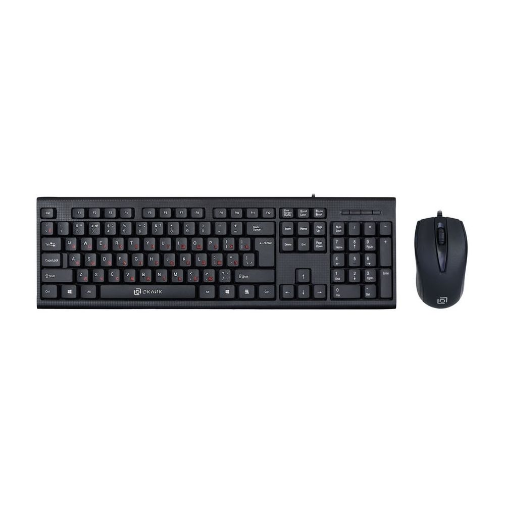 Клавиатура + мышь Оклик 630M клав:черный мышь:черный USB