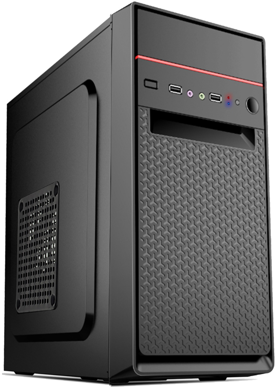 Корпус Minitower ExeGate BAA-107U Black, mATX, <AAA400, 80mm>, 1*USB+2*USB3.0, Audio