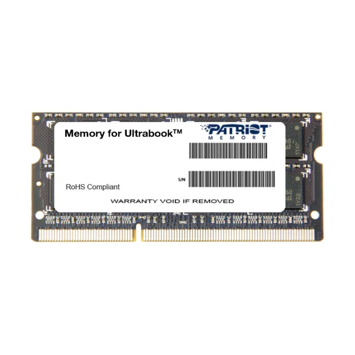 Оперативная память SO-DIMM 4 Гб DDR3 1600 МГц Patriot (PSD34G1600L2S) PC-12800