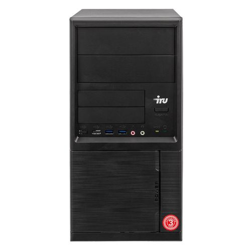 ПК IRU Office 312 MT [1504206] [Pentium Gold G5420, 4 ГБ DDR4, SSD 120 ГБ, черный, без ОС]