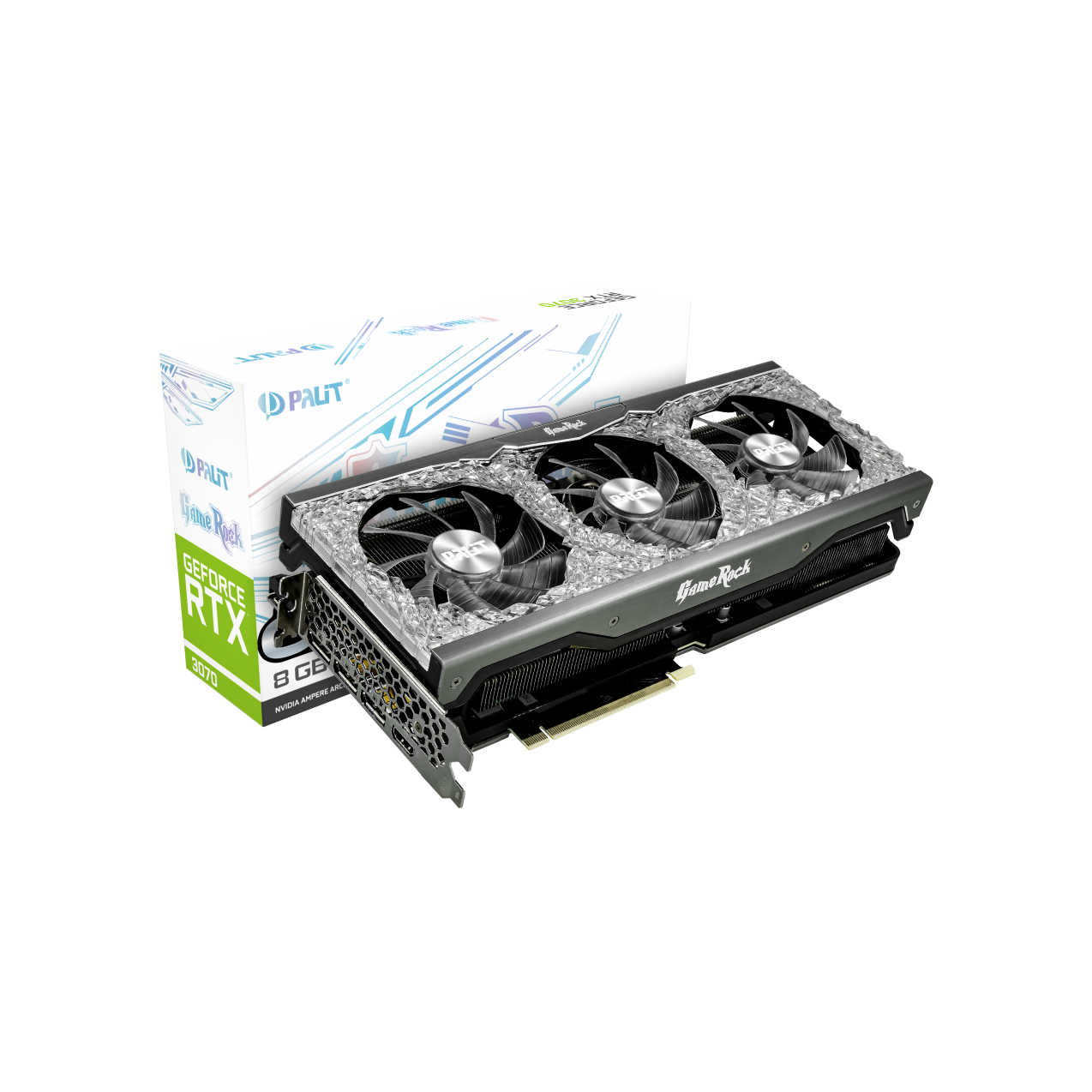Видеокарта Palit RTX3070 GAMEROCK OC 8G NE63070H19P2-1040G