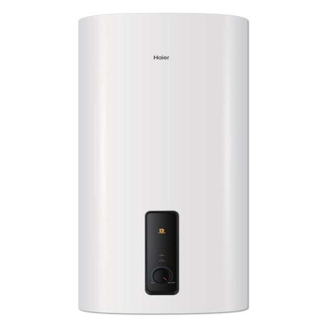 Водонагреватель Haier ES50V-F3 [накопительный, 50 л, эмаль, нижняя, плоская, уст-ка: вертикальная, белый, черный]