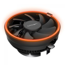 Кулер CROWN [CM-1153PWM ORANGE] (Al, 1000-1800 rpm, 26,3 dBa, orange, 4-pin) универсальный