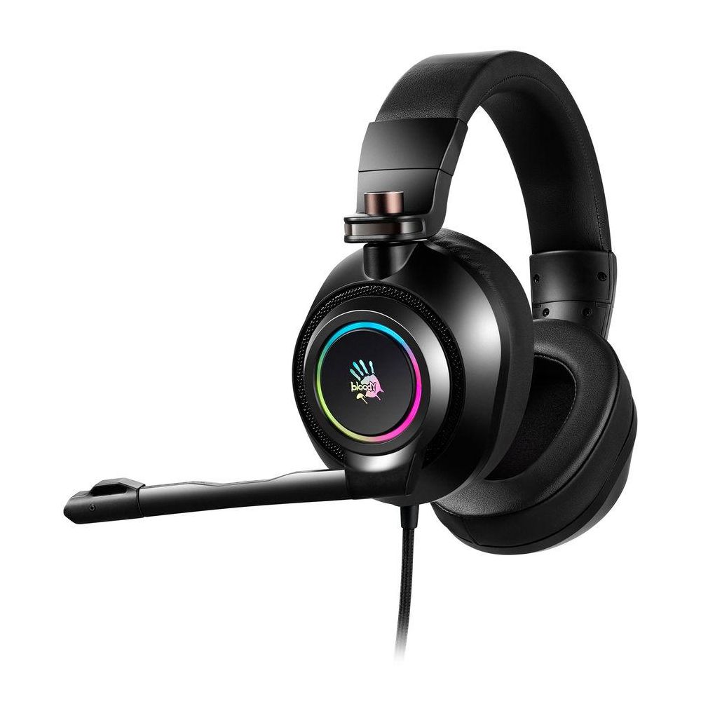 Наушники с микрофоном A4Tech Bloody G580 черный 2м мониторные USB оголовье (G580 USB /BLACK)