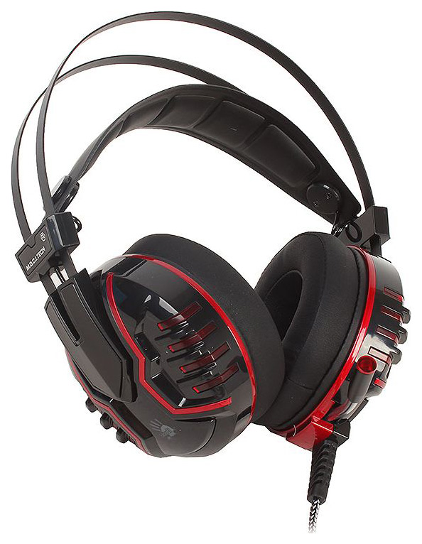 Наушники с микрофоном A4Tech Bloody M615 черный 2.2м мониторные оголовье (M615 B/R)
