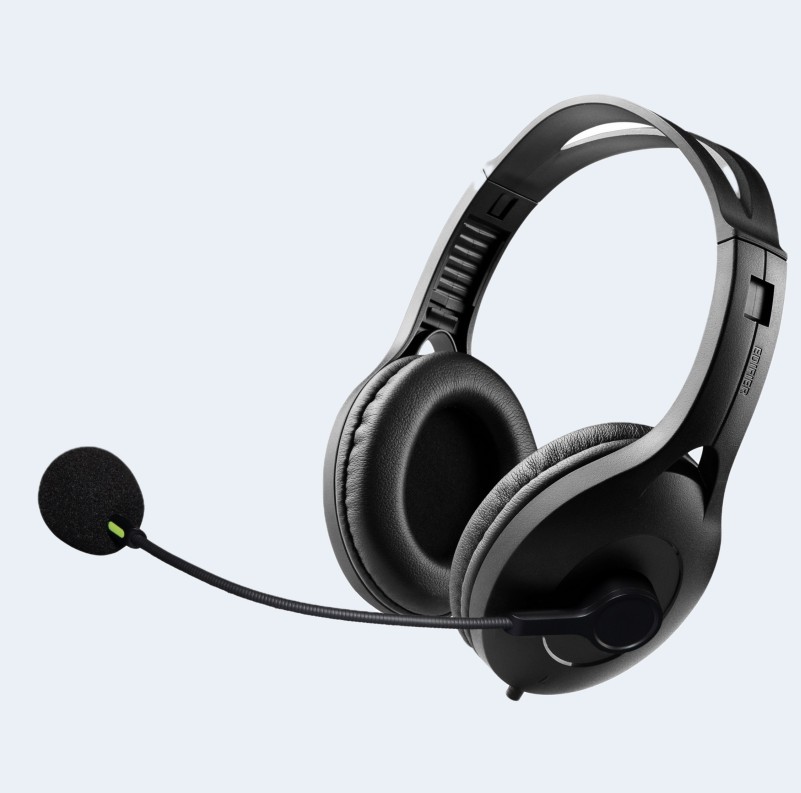 Наушники с микрофоном Edifier K810 черный 2.8м накладные USB оголовье (USB K810)