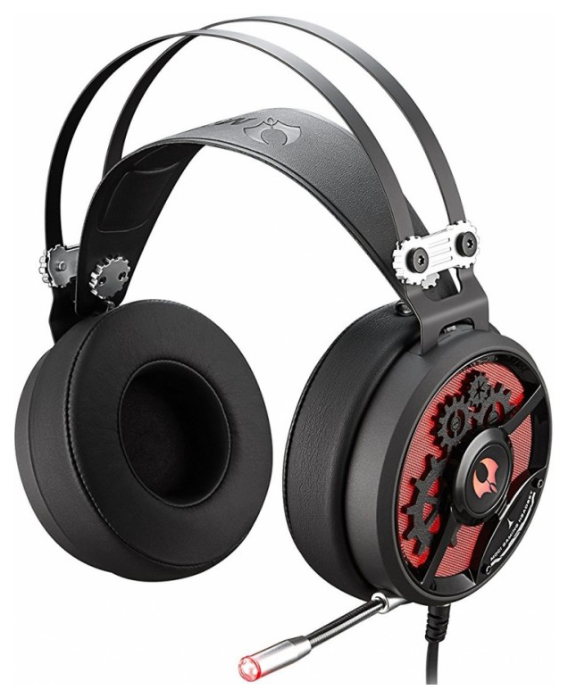 Наушники с микрофоном A4Tech Bloody M660 черный/красный 1.2м мониторные оголовье (M660 B/R)