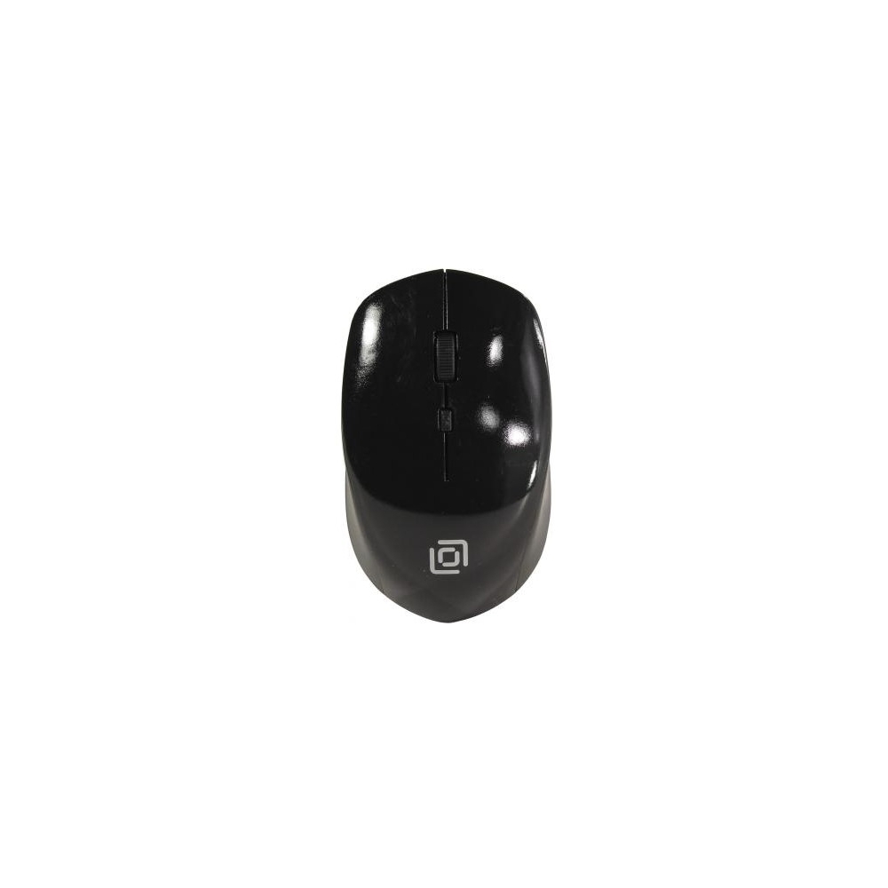 Мышь Оклик 565MW glossy черный оптическая (1600dpi) беспроводная USB для ноутбука (4but)